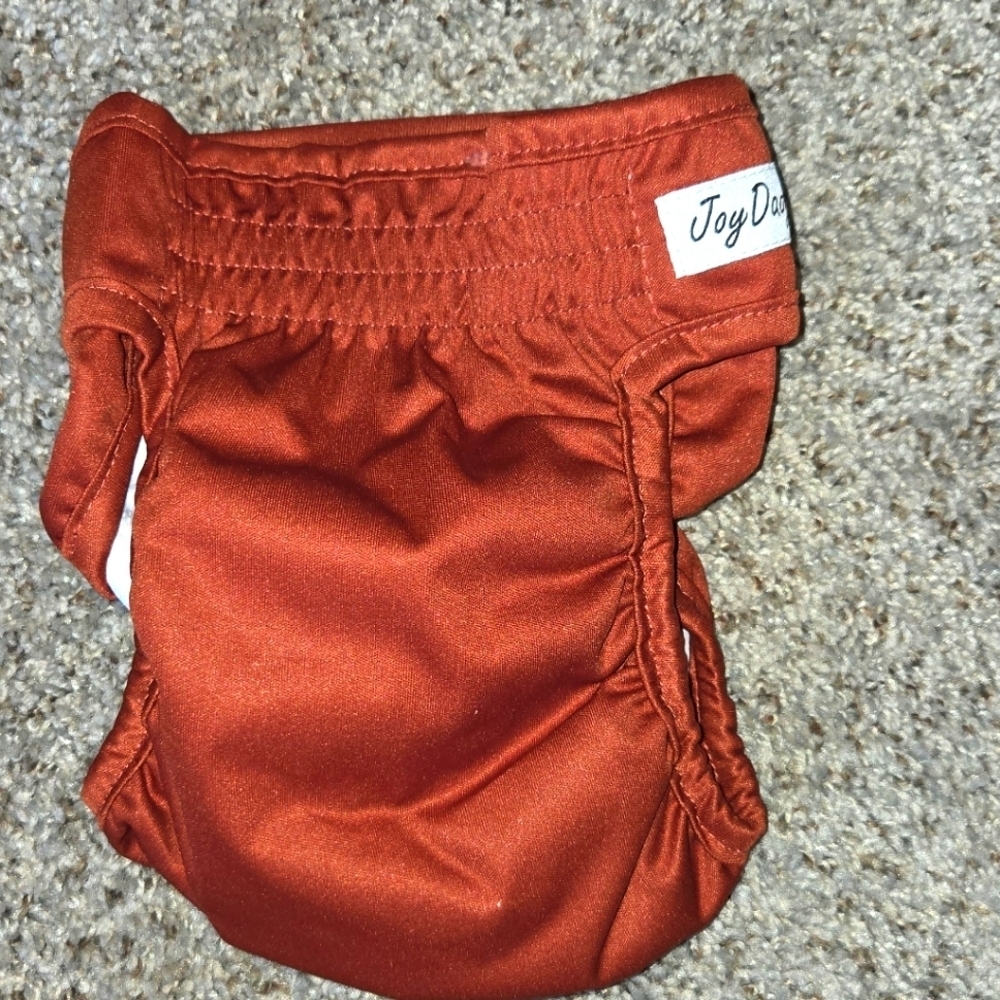 Dog diaper size Medium burnt orange